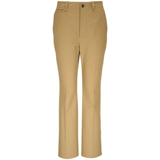  생로랑 코튼 드릴 스트레이트 레그 팬츠 786680 Y1A62 2965 NEUTRALS