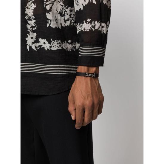 24FW 생로랑 팔찌 708815 0IH0E 1000 BLACK - SAINT LAURENT