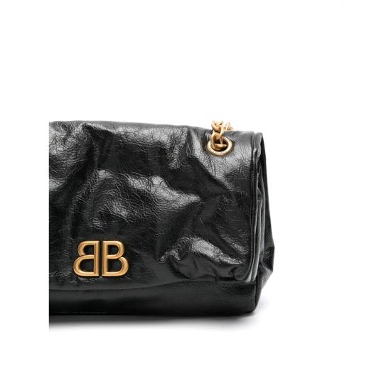  발렌시아가 모나코 스몰 체인 백 765966 2AAR8 1000 BLACK - BALENCIAGA
