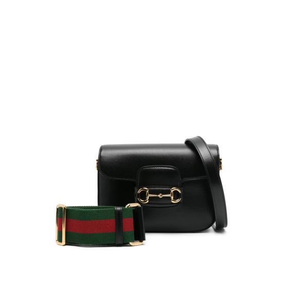  구찌 홀스빗 1955 미니백 658574 18YSG 1060 BLACK GOLD - GUCCI
