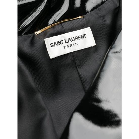  생로랑 코트 753925 Y6H66 1000 BLACK - SAINT LAURENT