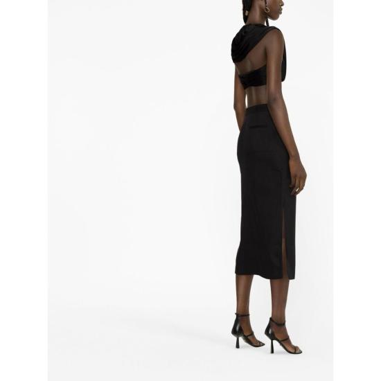  생로랑 민소매 티셔츠 741525 Y7F98 1000 BLACK - SAINT LAURENT