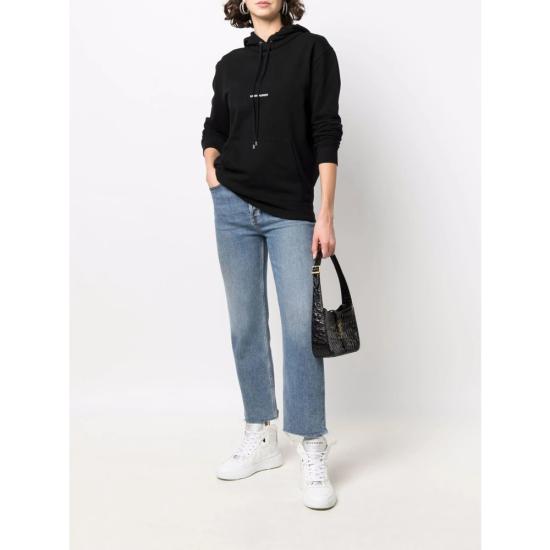  생로랑 후드 티셔츠 677256 YB2EZ 1035 BLACK - SAINT LAURENT