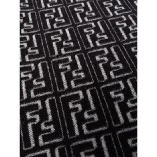  펜디 머플러/스카프 ALGS FXS143 F05WL BLACK WHITE - FENDI