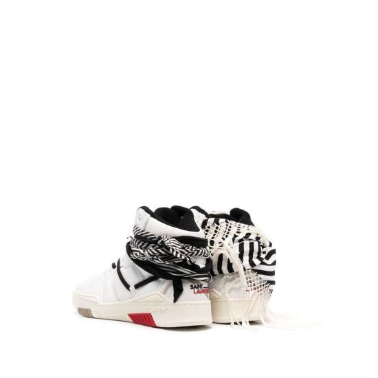  생로랑 스니커즈 686093 04GAB 9071 WHITE BLACK - SAINT LAURENT