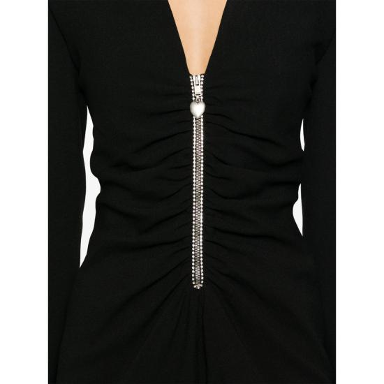  생로랑 원피스 690776 Y012W 1000 BLACK - SAINT LAURENT