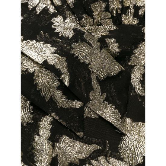  생로랑 롱 원피스 614663 Y927T 1003 BLACK SILVER - SAINT LAURENT