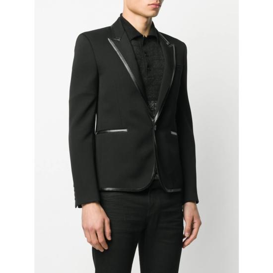  생로랑 수트 자켓 604962 Y1A41 1000 BLACK - SAINT LAURENT