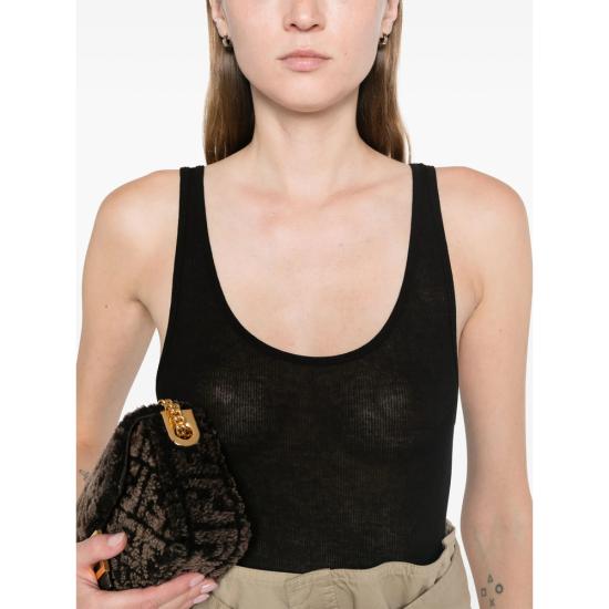  생로랑 민소매 티셔츠 504959 YB2OZ 1000 BLACK - SAINT LAURENT