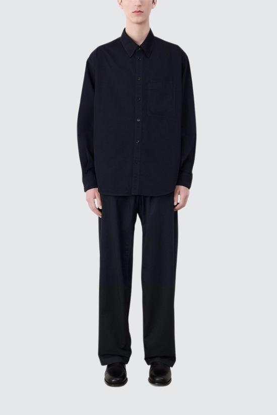 24FW 르메르 긴팔 셔츠 SH1137LF1206 BK983 Ash black - LEMAIRE