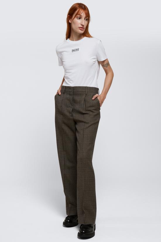 24FW 미우미우 스트레이트 팬츠 MP1677 13JLF063M CORTECCIA