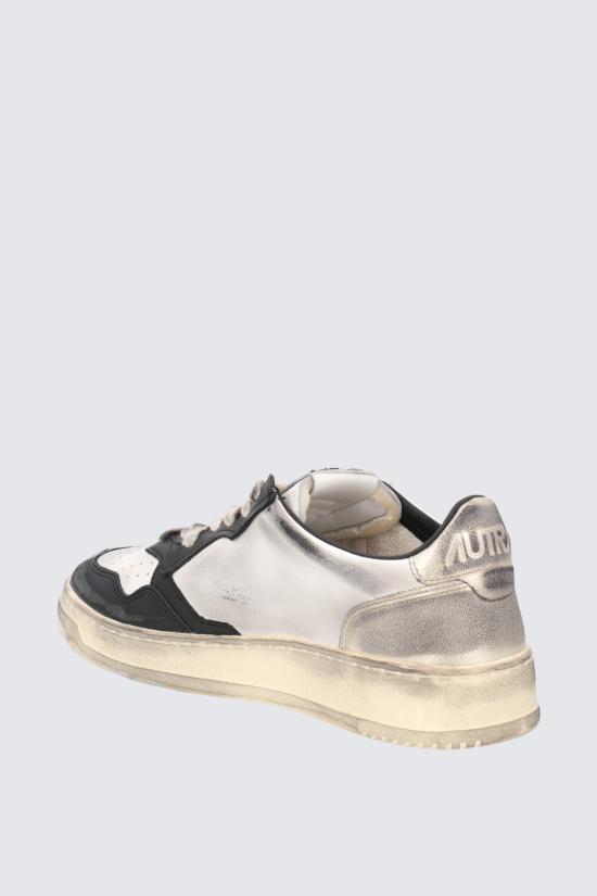 24FW 오트리 뮬/슬리퍼 AVLWSV34 WHT BLK PLAT White - AUTRY