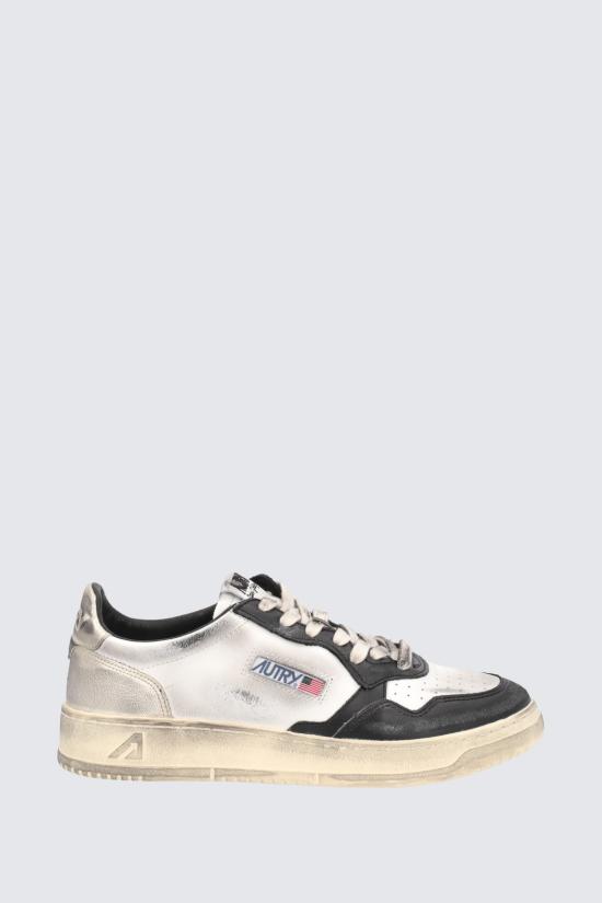 24FW 오트리 뮬/슬리퍼 AVLWSV34 WHT BLK PLAT White