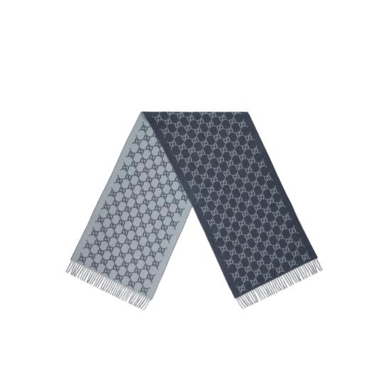 25SS 구찌 GG 캐시미어 스카프 8123174GABX 4169 NVY SKY BL