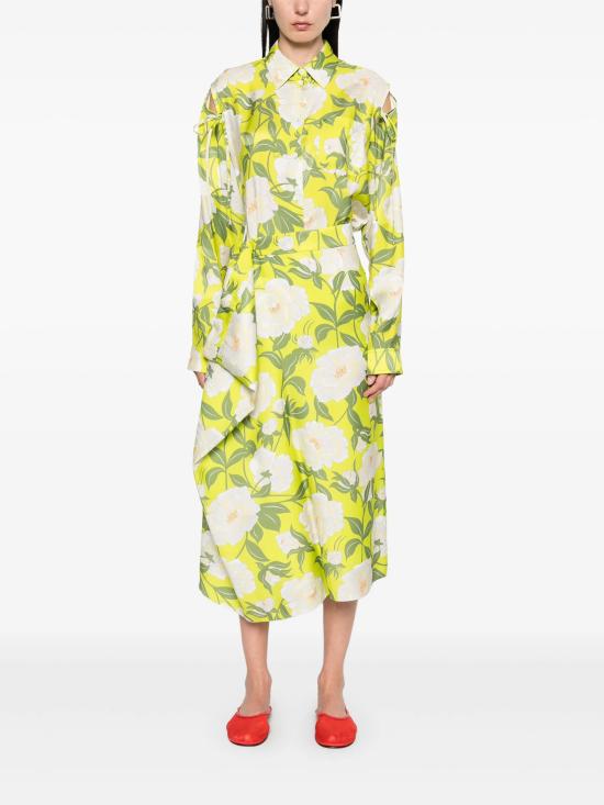 25SS 겐조 셔츠 FF52CH2599JO 45 Green - KENZO