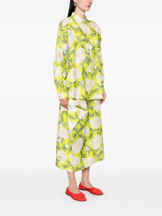 25SS 겐조 셔츠 FF52CH2599JO 45 Green - KENZO