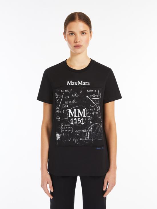 25SS 막스마라 반팔 티셔츠 2511941062600 019 Black - MAX MARA