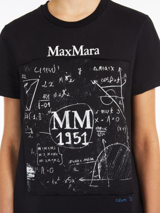 25SS 막스마라 반팔 티셔츠 2511941062600 019 Black - MAX MARA