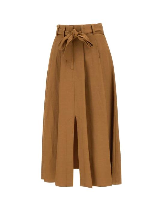 25SS 카오스 미디 스커트 RP1CO037 6012 Brown - KAOS