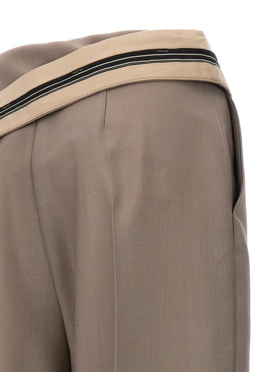  펜디 스트레이트 팬츠 FR6540S9AF0U6W Gray - FENDI