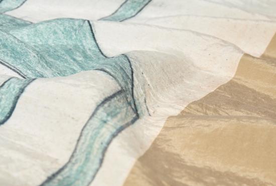 25SS 르메르 머플러/스카프 실크 스퀘어 90 그린 체어 - 드라이 실크 그린 체어 AC1222 LF1421 그린 - LEMAIRE