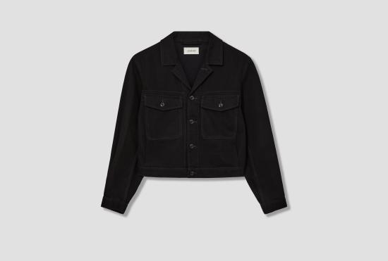 25SS 르메르 데님 자켓 트러커 재킷 - 헤비 블랙 데님 OW1142 LD1031 블랙