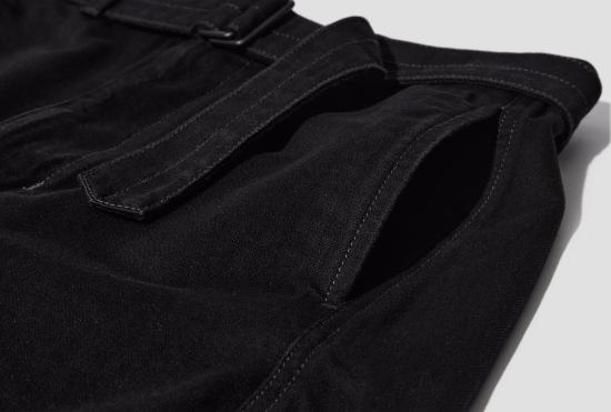 25SS 르메르 스트레이트 팬츠 트위스트 벨트 팬츠 - 헤비 블랙 데님 PA326 LD1031 블랙 - LEMAIRE