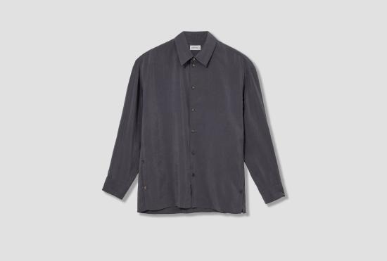 25SS 르메르 긴팔 셔츠 트위스트  - 드라이실크 SH1180 LF1308 그레이