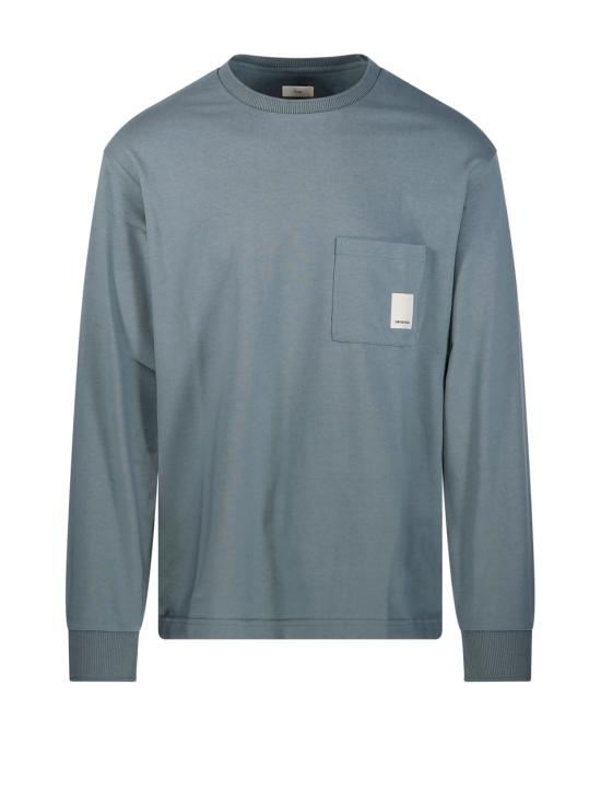 25SS 엠포리오 아르마니 긴팔 티셔츠 EM000793 AF14835 U9170 STORMY SEA