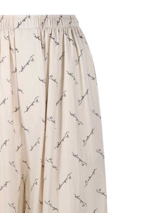 25SS 발렌시아가 스트레이트 팬츠 814016 TRLB1 9711 LIGHT BEIGE BLACK - BALENCIAGA