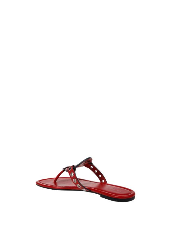 25SS 토리버치 뮬/슬리퍼 167311 960 TORY RED SILVER - TORY BURCH