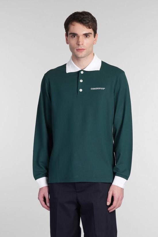 25SS 카사블랑카 긴팔 셔츠 412455 MPS25 JTP 270 GREEN