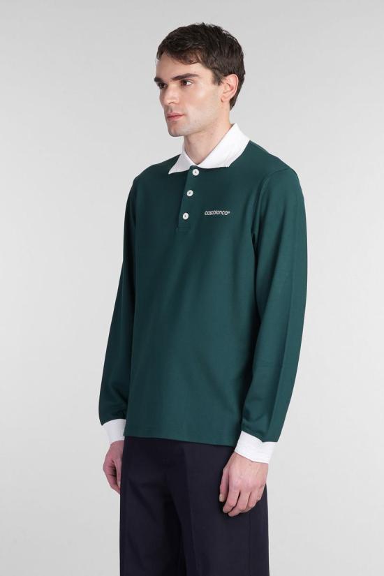 25SS 카사블랑카 긴팔 셔츠 412455 MPS25 JTP 270 GREEN - CASABLANCA