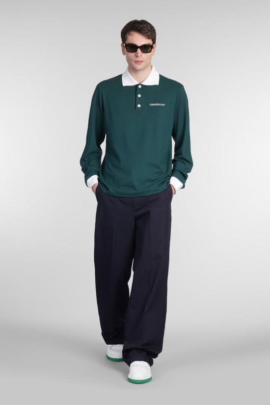 25SS 카사블랑카 긴팔 셔츠 412455 MPS25 JTP 270 GREEN - CASABLANCA