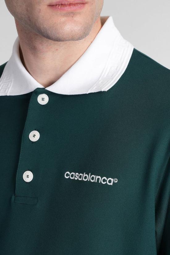 25SS 카사블랑카 긴팔 셔츠 412455 MPS25 JTP 270 GREEN - CASABLANCA