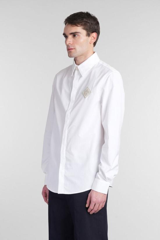 25SS 카사블랑카 긴팔 셔츠 412466 MPS25 SH 139 WHITE - CASABLANCA
