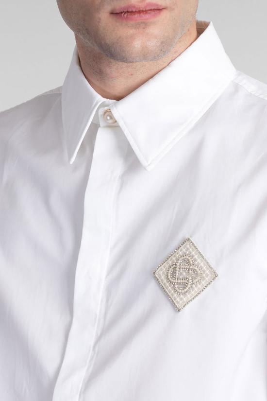 25SS 카사블랑카 긴팔 셔츠 412466 MPS25 SH 139 WHITE - CASABLANCA