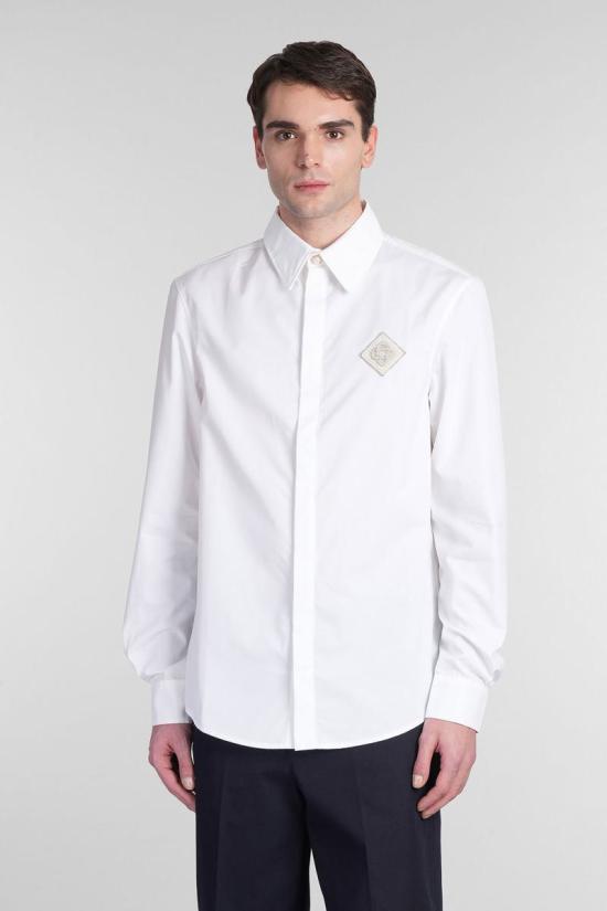 25SS 카사블랑카 긴팔 셔츠 412466 MPS25 SH 139 WHITE