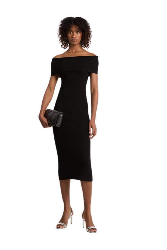 25SS 마이클 코어스 미디 원피스 MS582Y033D001 Black - MICHAEL KORS