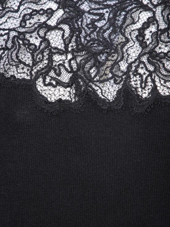 25FW 에르마노 설비노 스웨터 D455M319AP PYU 95708 Black - ERMANNO SCERVINO