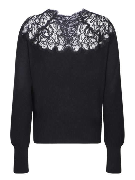 25FW 에르마노 설비노 스웨터 D455M319AP PYU 95708 Black - ERMANNO SCERVINO