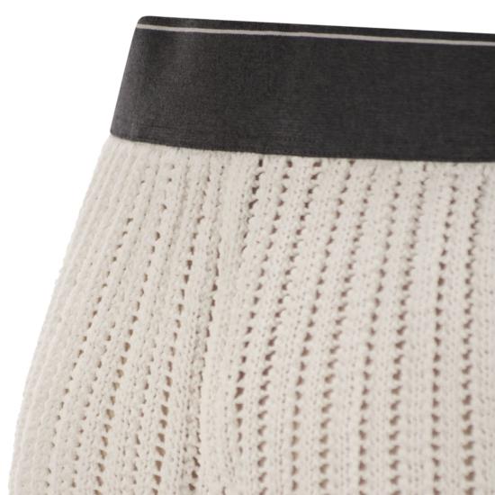 25SS 브루넬로 쿠치넬리 숏팬츠 MSB582089 WHITE - BRUNELLO CUCINELLI