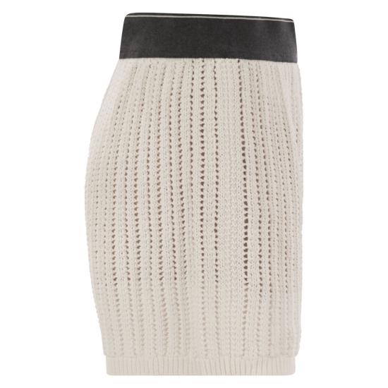 25SS 브루넬로 쿠치넬리 숏팬츠 MSB582089 WHITE - BRUNELLO CUCINELLI