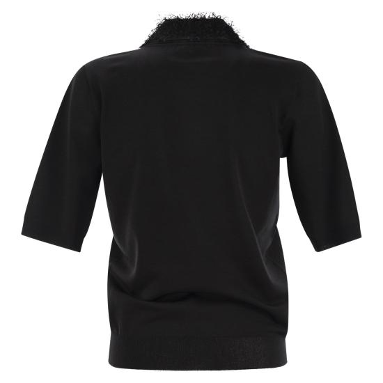 25SS 파비아나 필리피 폴로 티셔츠 MAD265F011 BLACK - FABIANA FILIPPI