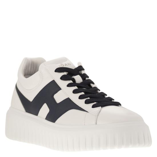 26SS 호간 스니커즈 HXM6450FE91QZB WHITE BLUE - HOGAN