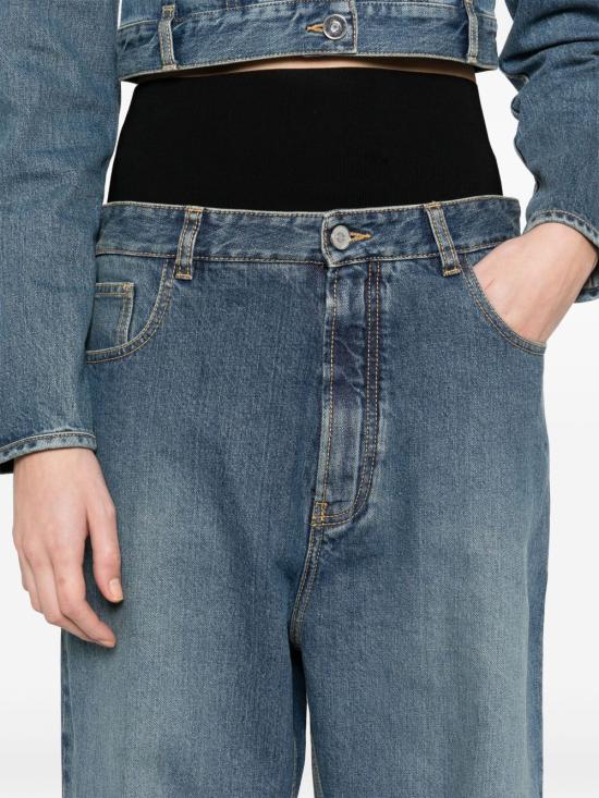 25SS 알라이아 데님 팬츠 AA9P0155T5364 525 Denim - ALAIA