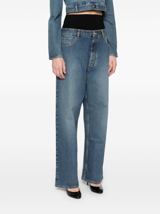 25SS 알라이아 데님 팬츠 AA9P0155T5364 525 Denim - ALAIA