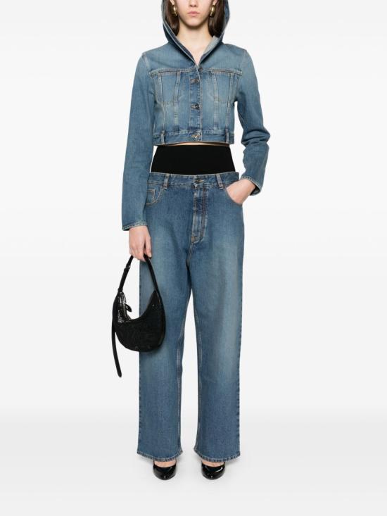 25SS 알라이아 데님 팬츠 AA9P0155T5364 525 Denim - ALAIA