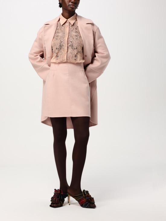  에르마노 설비노 코트 D456D725GVJ 41307 Pink - ERMANNO SCERVINO