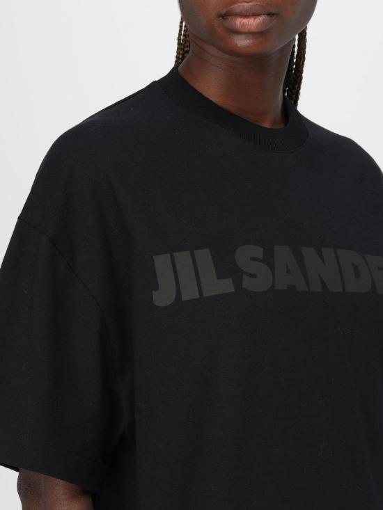 25SS 질샌더 반팔 티셔츠 J03GC0137J20243 001 Black - JIL SANDER